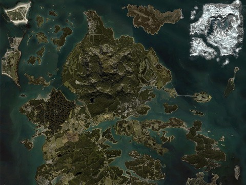 Карта Олений остров