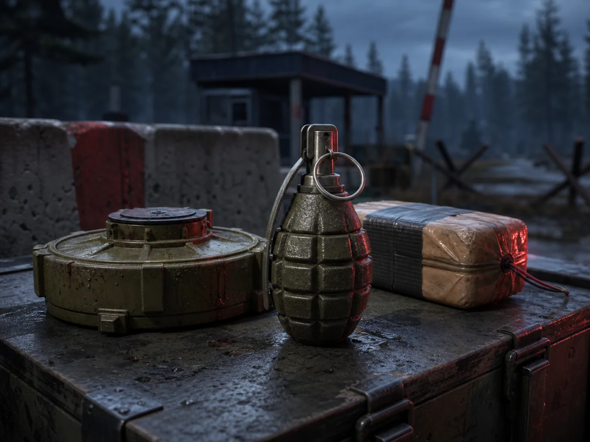 Гранаты, мины и взрывчатка в DayZ