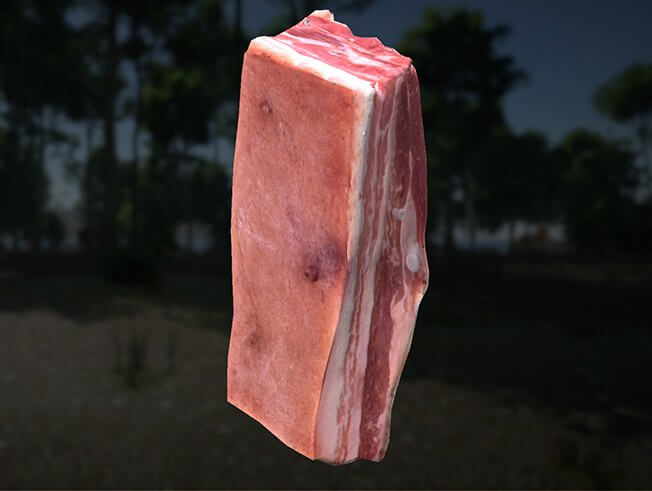 Забой свиньи и сало